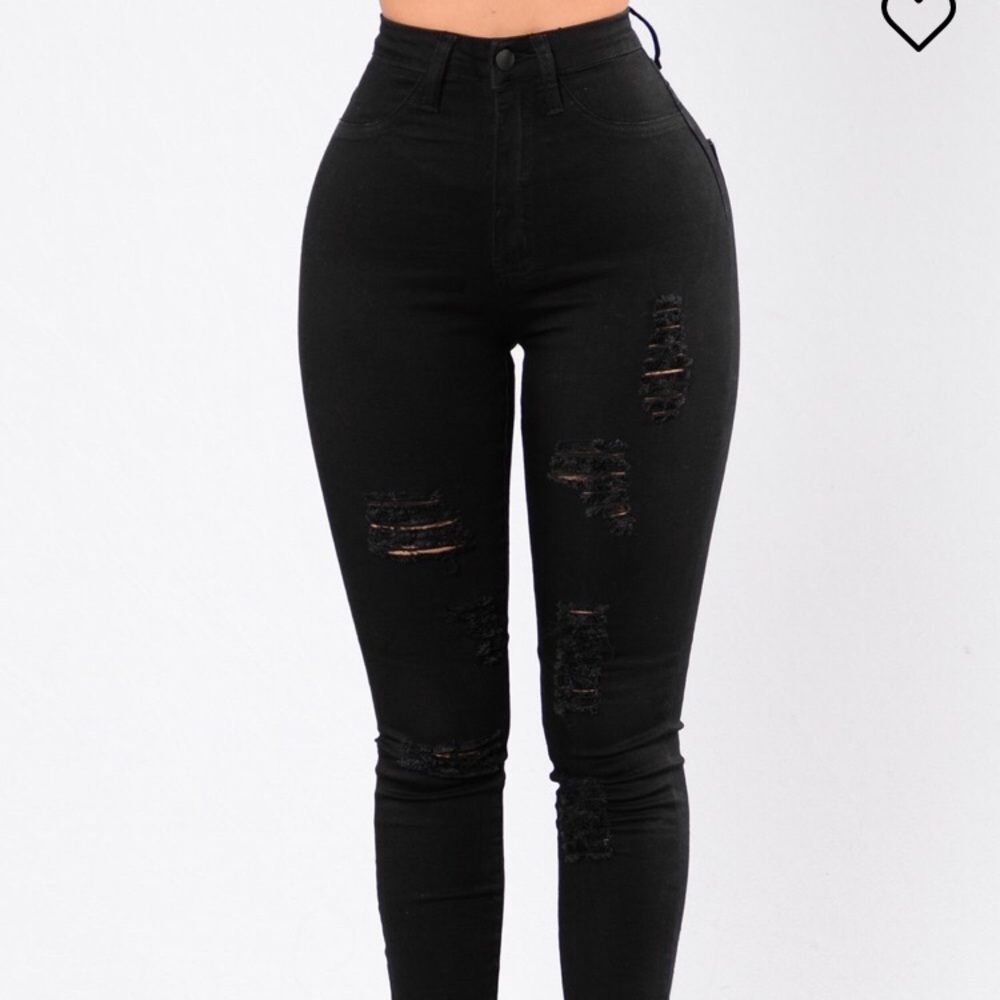Black HighWaisted FashionNova Jeans